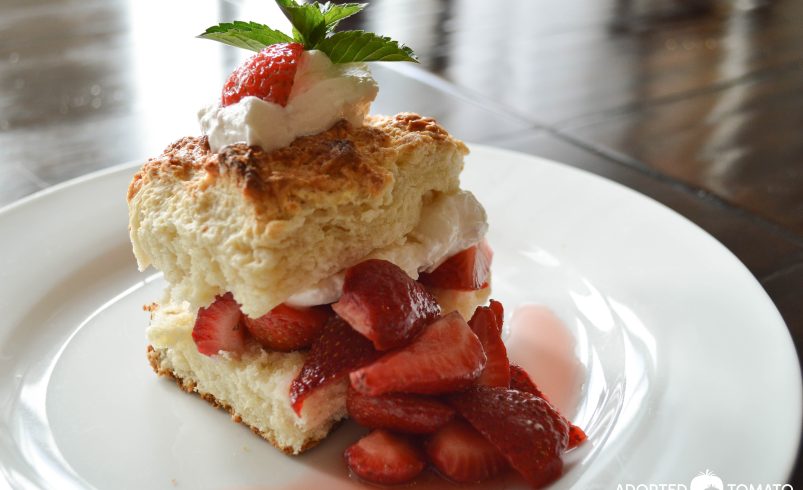 STRAWBERRY SHORTCAKE WITH HOMEMADE BISCUITS