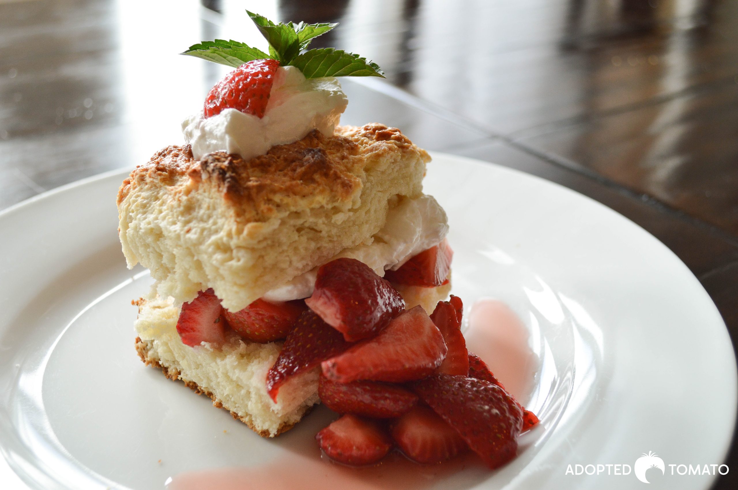 STRAWBERRY SHORTCAKE WITH HOMEMADE BISCUITS